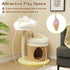 1pc 33" Deluxe Cat Tower - Multi - Level Condo with Sisal Scratching Post - petazaustralia