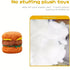 1pc Adorable Hamburger Design Pet Grinding Teeth Squeaky Plush Toy - petazaustralia