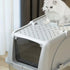 1pc Booteely Stainless Steel Enclosed Cat Litter Box, Detachable - petazaustralia