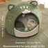 1pc Flannel Cat Bed with Memory Foam - petazaustralia