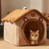 1pc Pet Bed House For Cats, Removable And Washable Cat House - petazaustralia