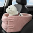 1pc Pink Center Console Dog Car Seat, Puppy Car Seat - petazaustralia