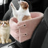 1pc Pink Center Console Dog Car Seat, Puppy Car Seat - petazaustralia