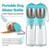 2 - in - 1 Portable Dog Water Bottle & Food Dispenser - Leak - Proof - petazaustralia