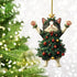 4pcs Cute Christmas Tree Pendant Cartoon Cat Hanging Ornament - petazaustralia