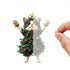 4pcs Cute Christmas Tree Pendant Cartoon Cat Hanging Ornament - petazaustralia