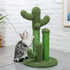 Cat Scratching Post Cactus Cat Scratcher Featuring With 3 Scratching Poles And Interactive Dangling Ball - petazaustralia