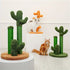 Cat Scratching Post Cactus Cat Scratcher Featuring With 3 Scratching Poles And Interactive Dangling Ball - petazaustralia