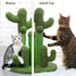 Cat Scratching Post Cactus Cat Scratcher Featuring With 3 Scratching Poles And Interactive Dangling Ball - petazaustralia