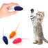 Cat Toys Ball and Feather Rubber Material /Squeaky Pet Cat Mice Mouse Toys' X1C6 - petazaustralia