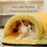 Cozy Suede Cat Tunnel with Plush Cushion - petazaustralia