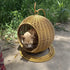 Handcrafted Rattan - Style Hanging Pet Bed - Breathable - petazaustralia