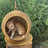 Handcrafted Rattan - Style Hanging Pet Bed - Breathable - petazaustralia