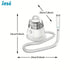 INSE P20 Pet Grooming Vacuum Cleaner, 17KPa powerful suction power - petazaustralia