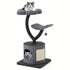 MULTIGOT 35" Cat Tree Tower 3 - Layer Activity Center w/ Sisal Scratching Board & 2 Perches - petazaustralia