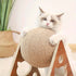 Pet Cat Scratcher Toy Natural Sisal Cat Scratching Ball - petazaustralia