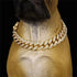 Pet Dog Cat Collar Chain Metal Diamond Cuban Bling Chain Necklace