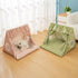 Cat Tent Pet Kennel Dog House Bed Removable Washable Foldable Comfortable Design