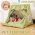 Cat Tent Pet Kennel Dog House Bed Removable Washable Foldable Comfortable Design