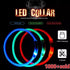 USB Rechargeable LED Dog Collar Glow Flashing Light Up Safety Pet Collar Nigh