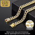 Pet Dog Cat Collar Chain Metal Diamond Cuban Bling Chain Necklace