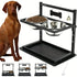 Two - Stainless - Steel - Bowl Elevated Dog Feeder - petazaustralia