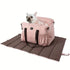 Up to 25lbs Deluxe Pet Travel Carrier - Waterproof Booster Seat with Portable Mat - petazaustralia