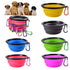 Pet Cat Dog Feeder Silicone Bowl Travel Portable LARGE - petazaustralia